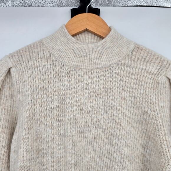 1.State Women's Brushed Knit Mock Turtleneck Open Cut Out Back Sweater Size M - Picture 5 of 14
